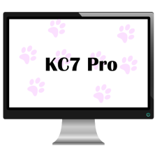 Computer screen with "KC7 Pro" on screen